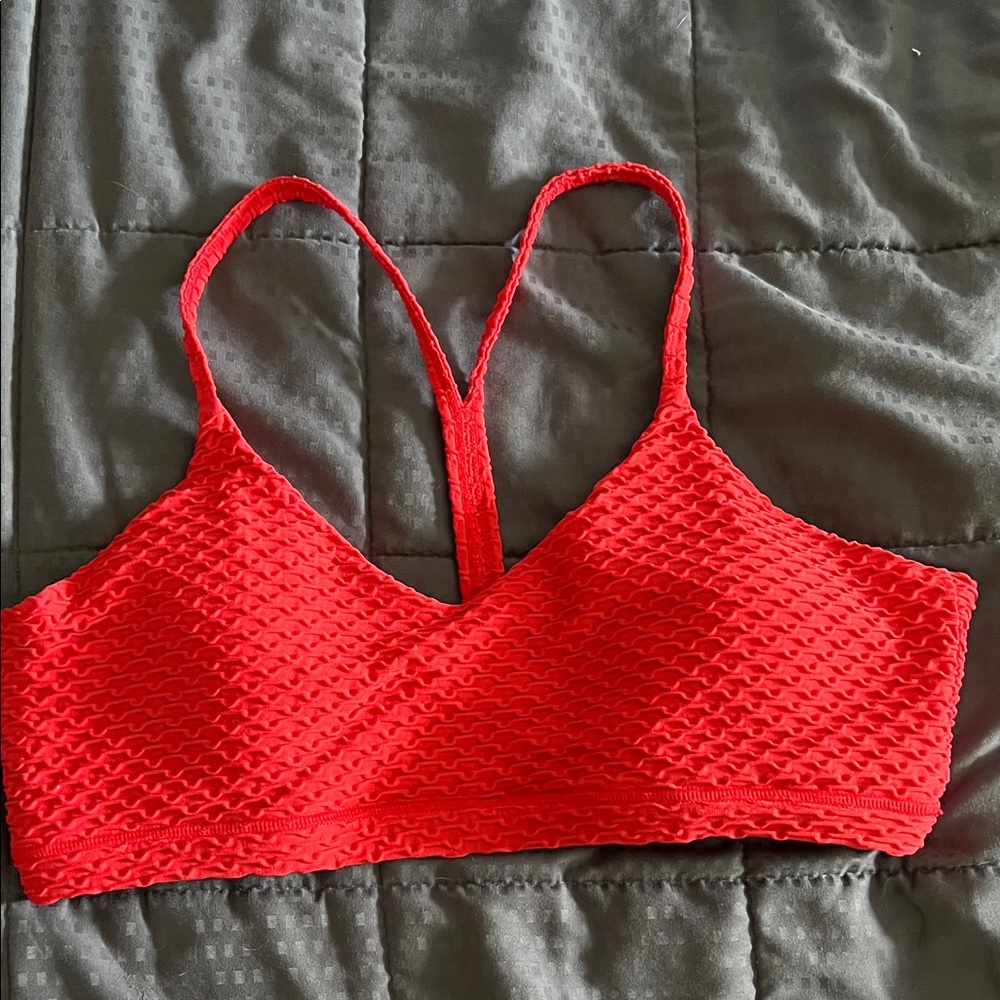 Constantly Varied Gear Red Textured Bralette